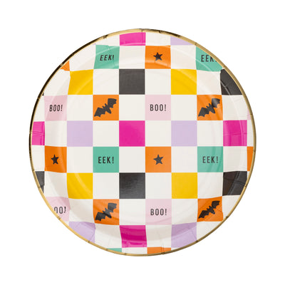 PLPL413 - Halloween Checkerboard Plate