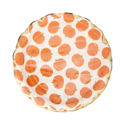 PLPL526 - Scatter Pumpkin Scallop Plate