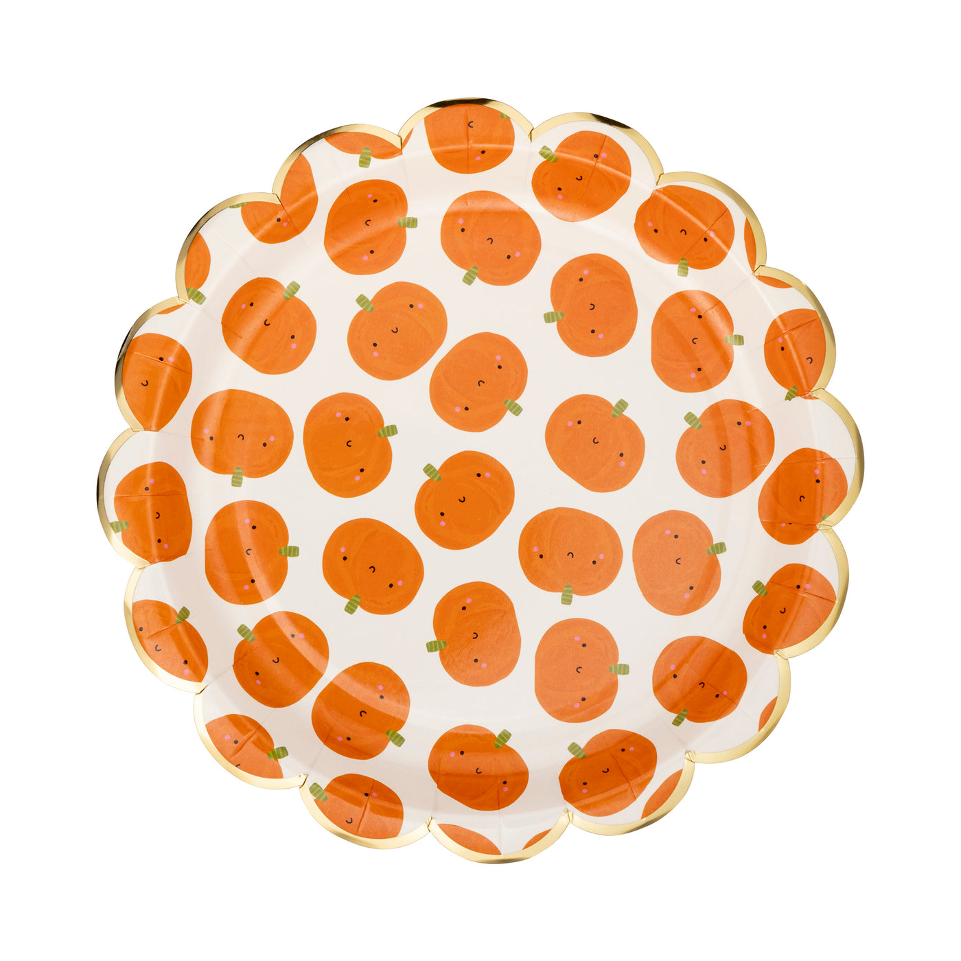 PLPL526 - Scatter Pumpkin Scallop Plate