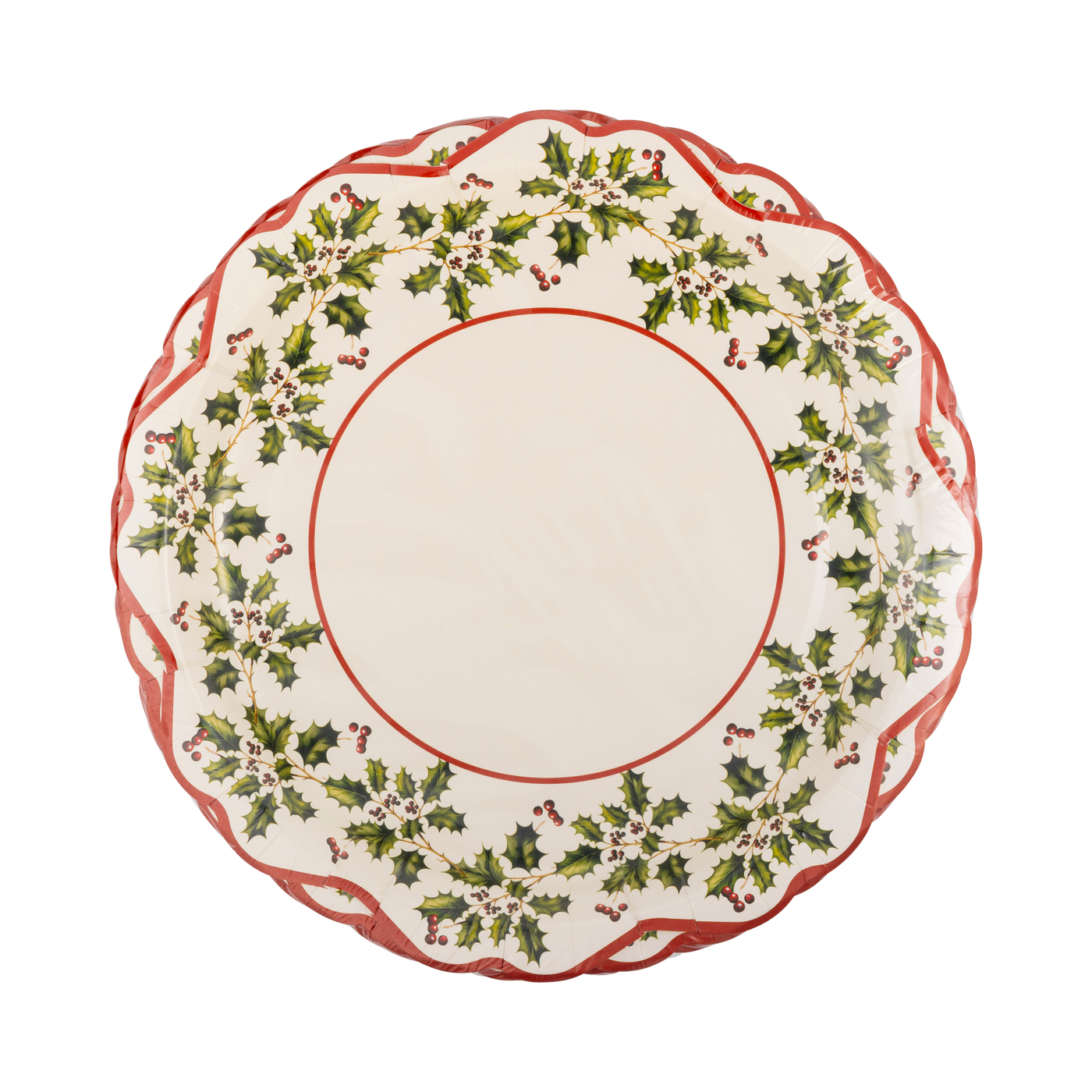 PLPL600 - Holly Ivy Shaped Plate