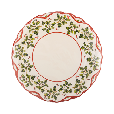 PLPL600 - Holly Ivy Shaped Plate