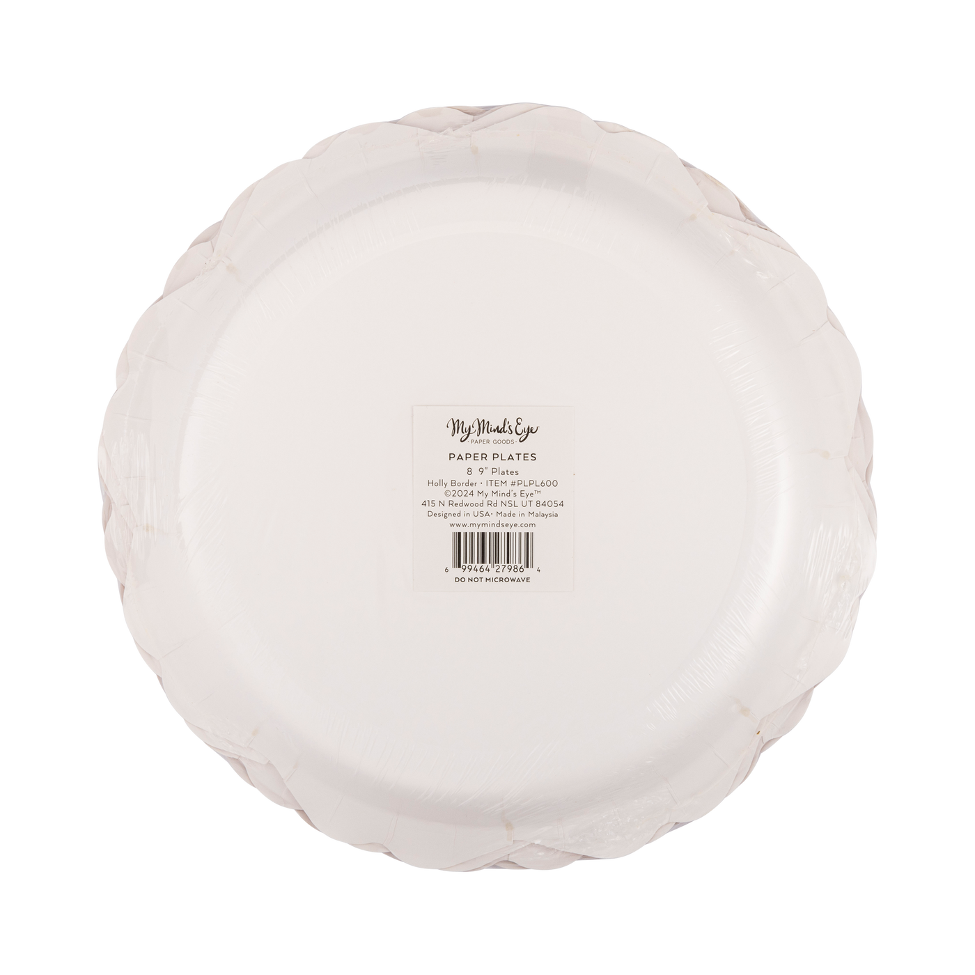 PLPL600 - Holly Ivy Shaped Plate