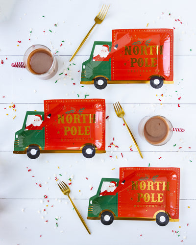 PLPL609 - Christmas Truck Shaped Plate