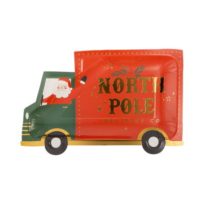 PLPL609 - Christmas Truck Shaped Plate