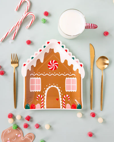 PLPL690 - Gingerbread House Shaped Plate