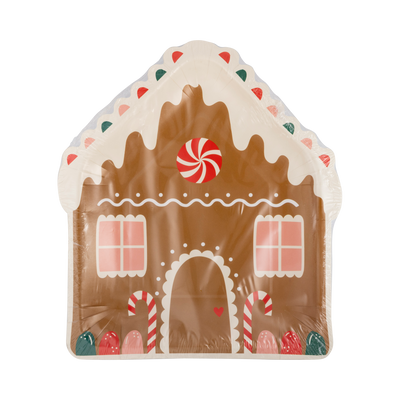 PLPL690 - Gingerbread House Shaped Plate