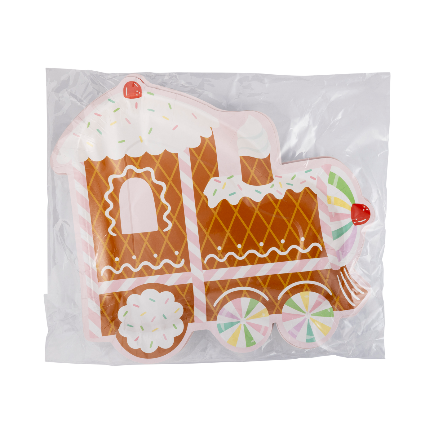 PLPL693 - Gingerbread Train Shaped Plate