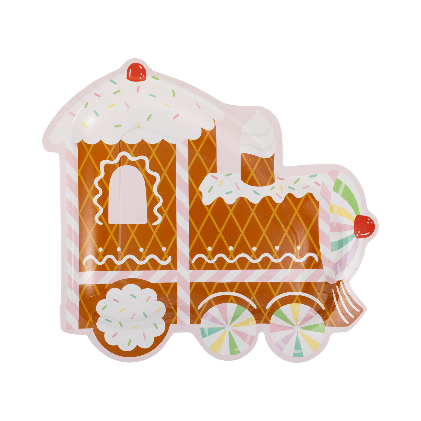 PLPL693 - Gingerbread Train Shaped Plate