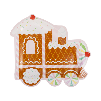 PLPL693 - Gingerbread Train Shaped Plate