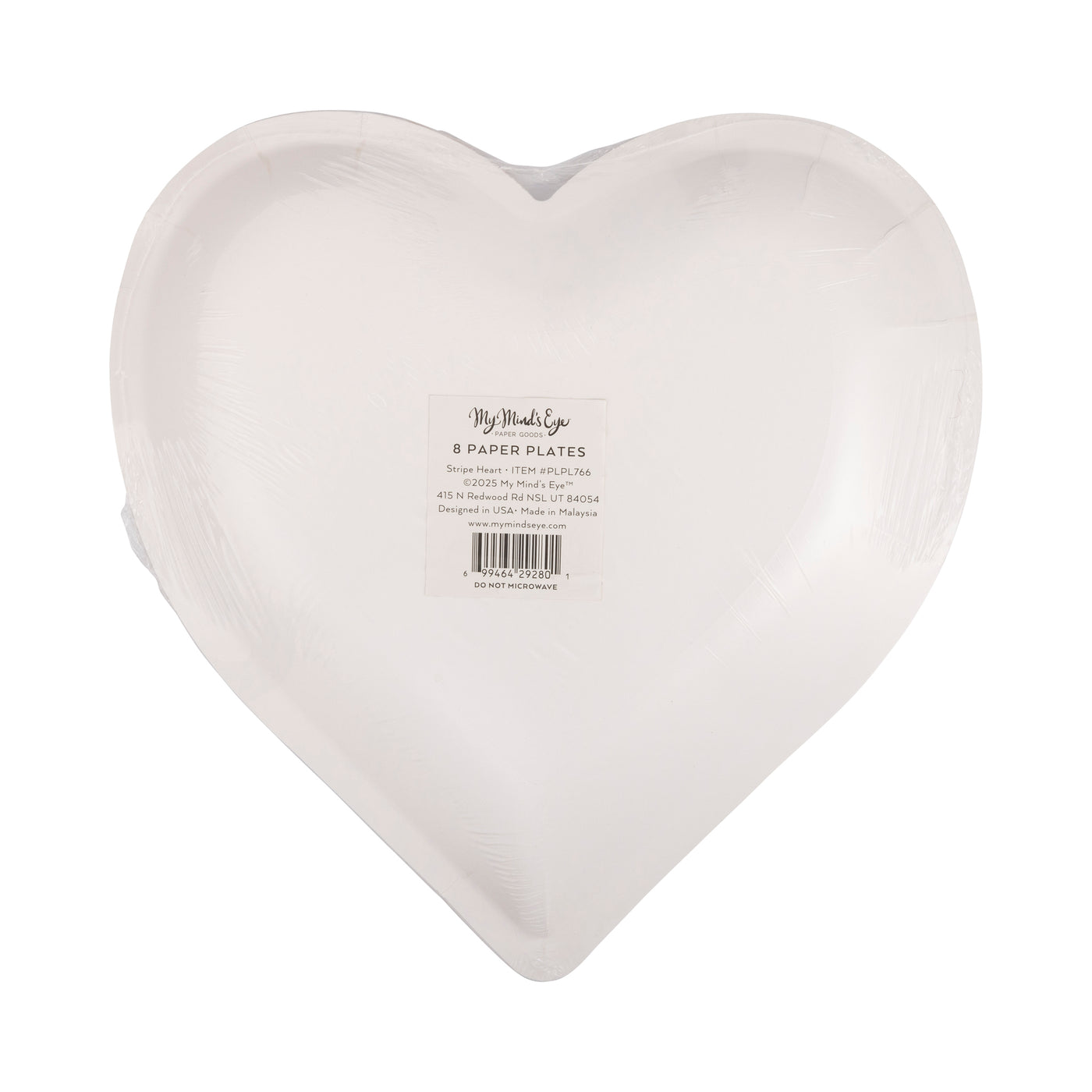 PLPL766 - Stripe Heart Shaped Plate