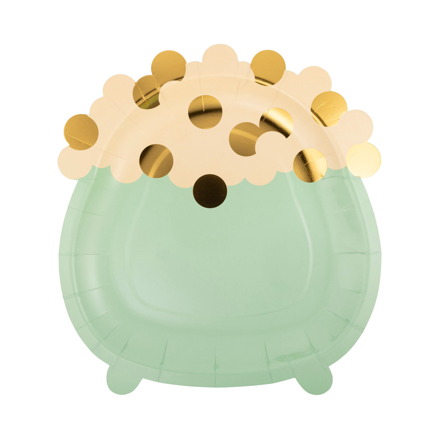 PLPL830 - Shaped Pot of Gold Paper Plate