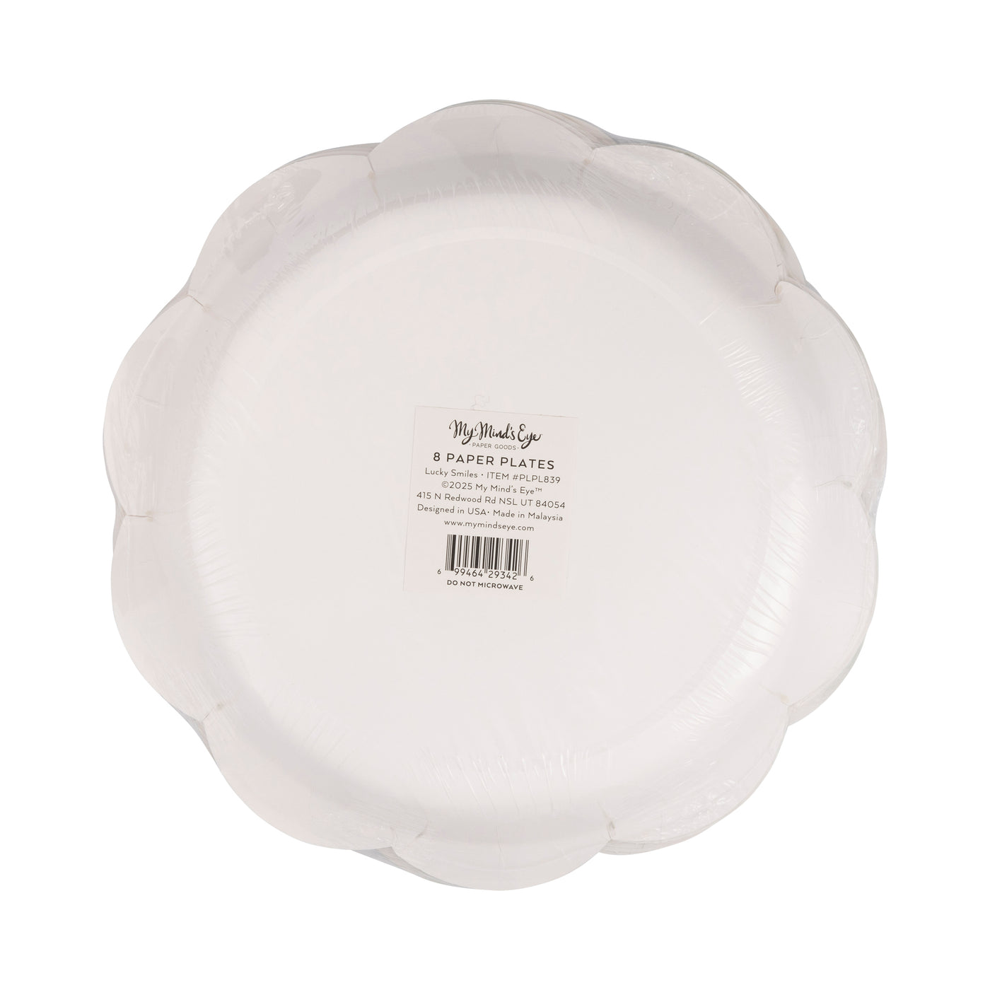 PLPL839 - Smiley Scatter Paper Plate