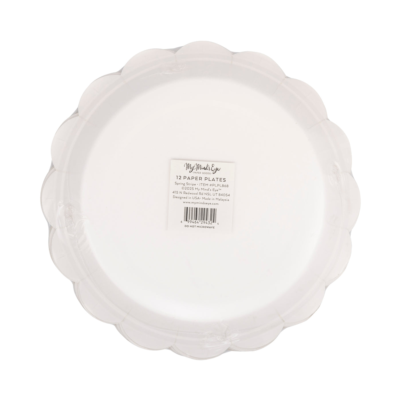 PLPL868 - Spring Stripe Paper Plate