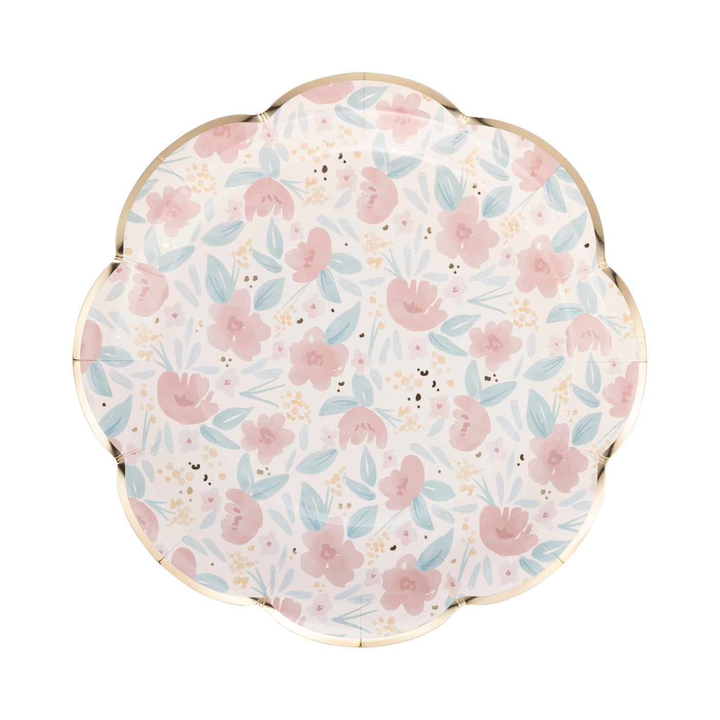 PLPL881 - Watercolor Floral Paper Plate