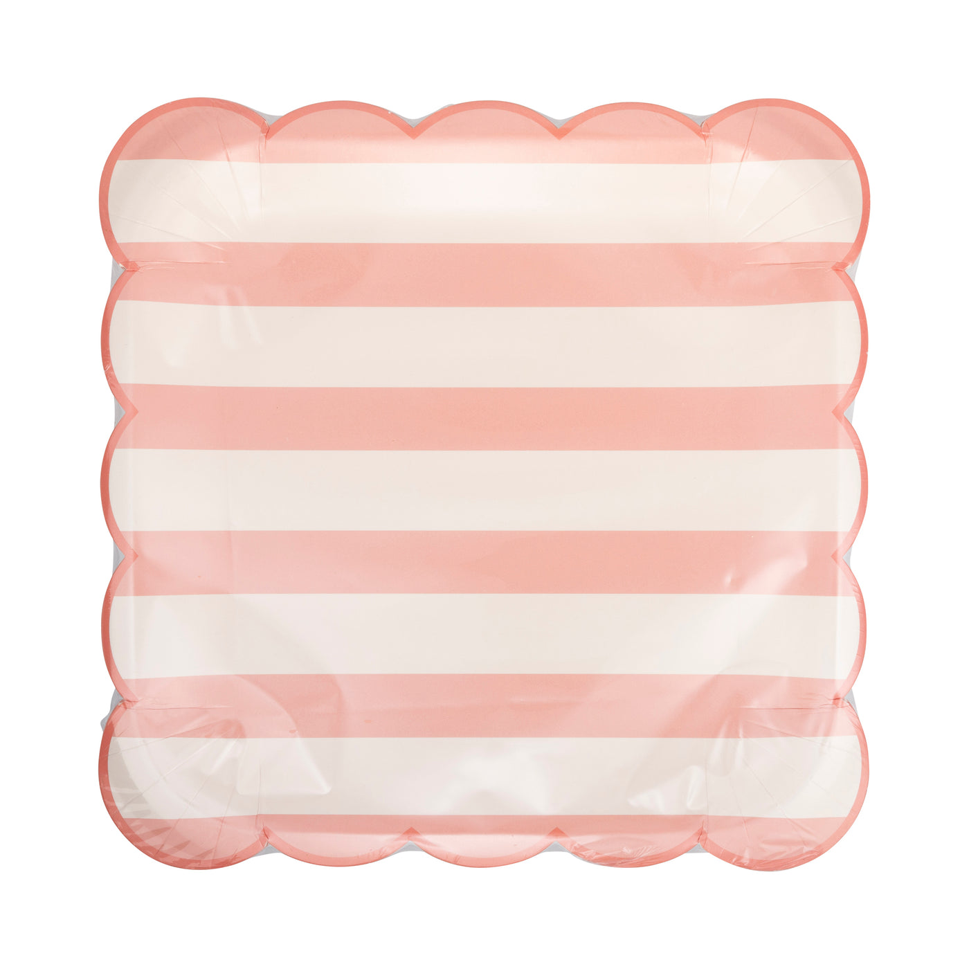 PLPL883 - Pink Stripe Paper Plate