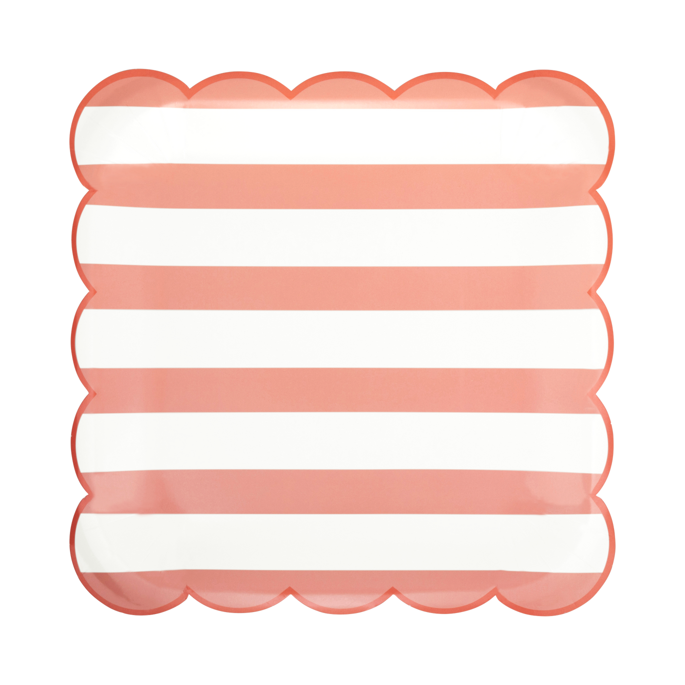 PLPL883 - Pink Stripe Paper Plate