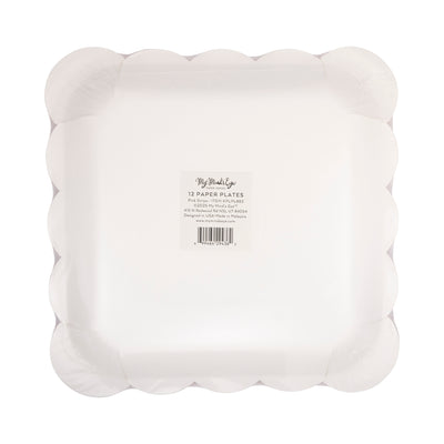 PLPL883 - Pink Stripe Paper Plate