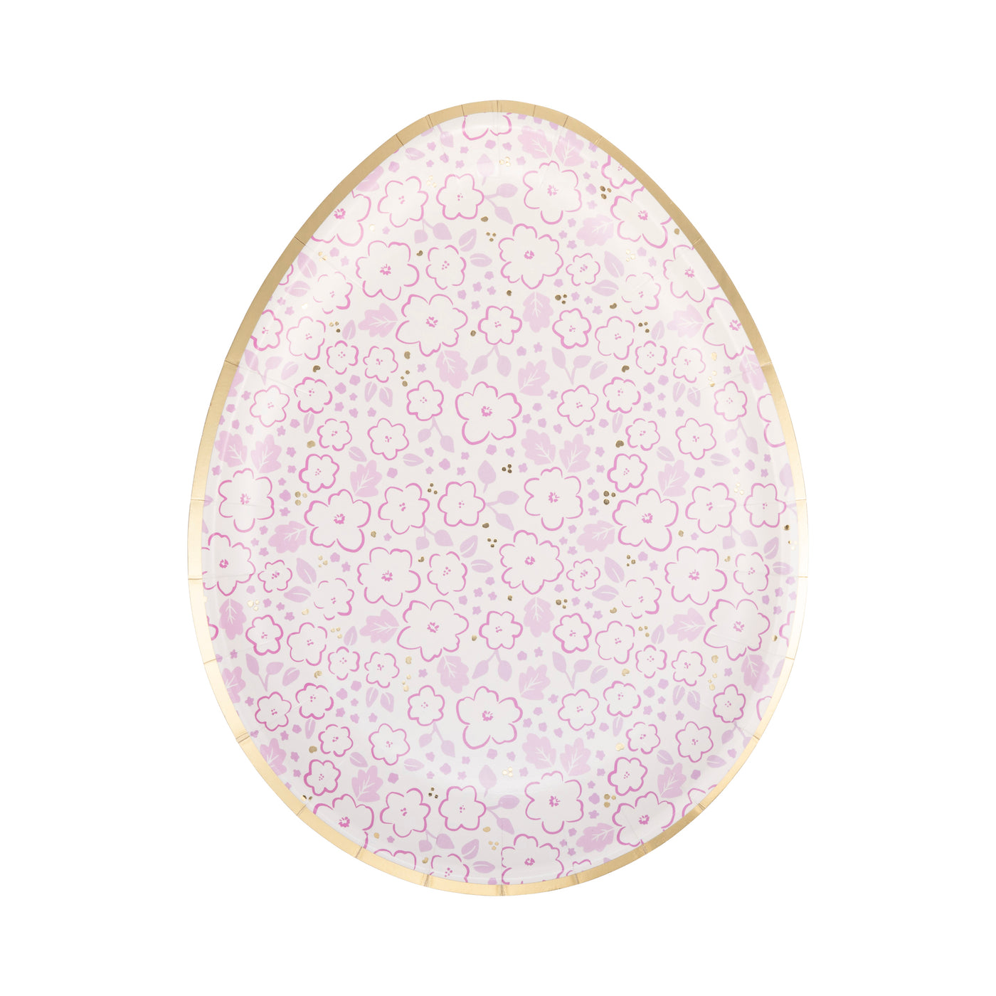 PLPL893 - Ditsy Floral Egg Paper Plate Set