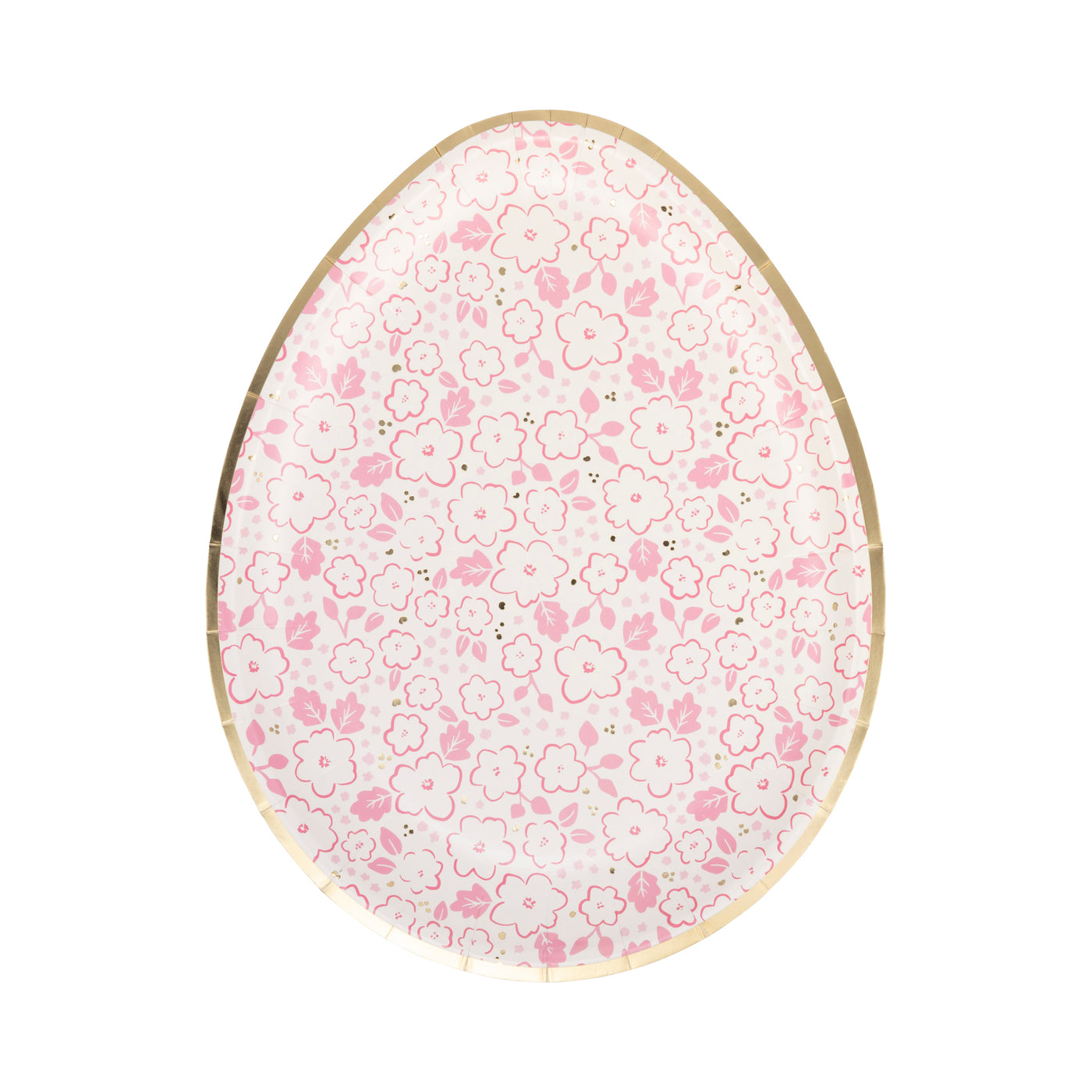 PLPL893 - Ditsy Floral Egg Paper Plate Set