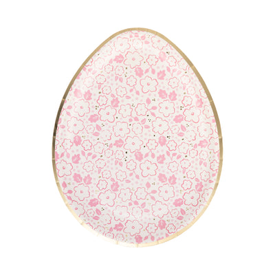 PLPL893 - Ditsy Floral Egg Paper Plate Set