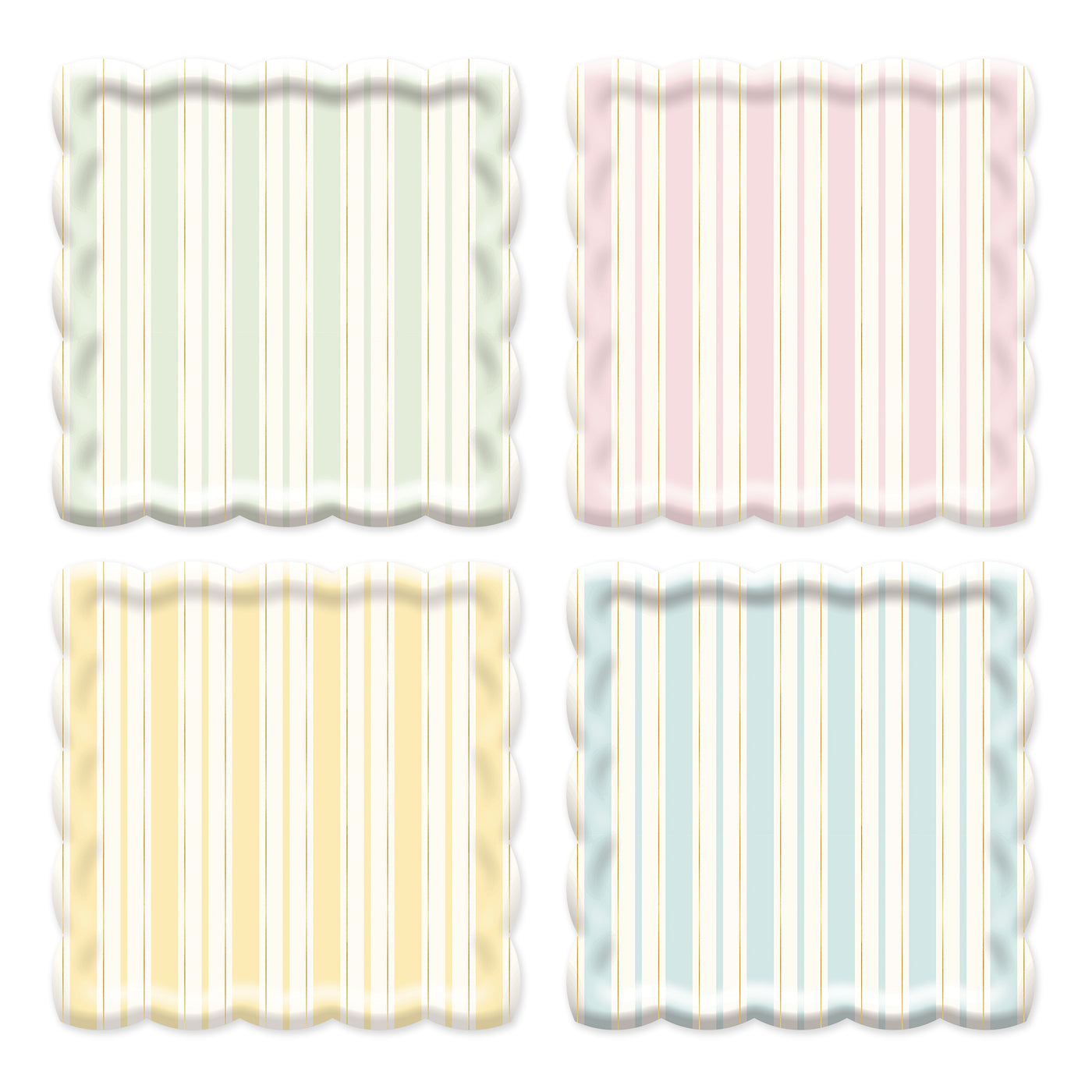 PLPL919 - Spring Stripe Paper Plate