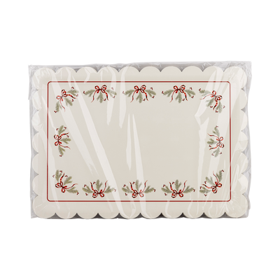 PLPP109 - Bows & Pine Paper Platters