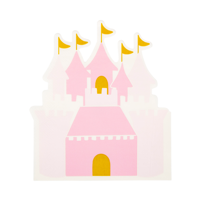 PLPRC37 - Princess Castle Shaped Guest Napkin