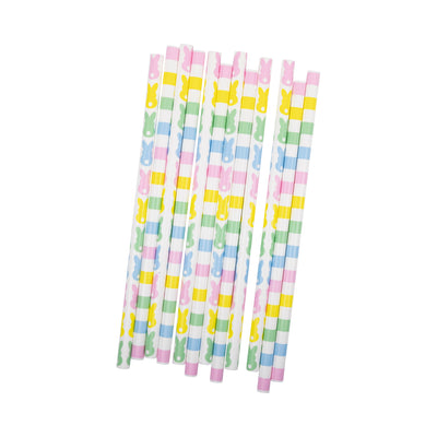 PLSS344 - Pastel Bunnies Reusable Straws