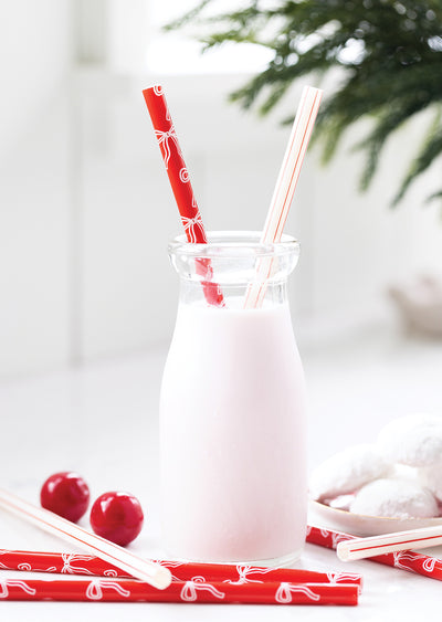 PLSS381 - Bows and Stripes Reusable Straws