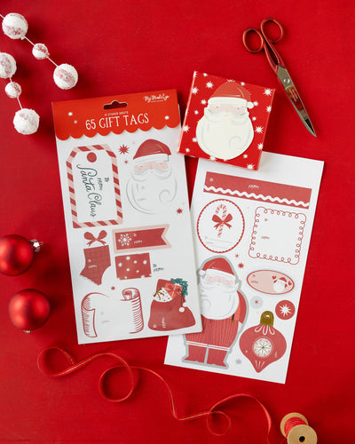 PLST16 - Santa Sticker Tag Set