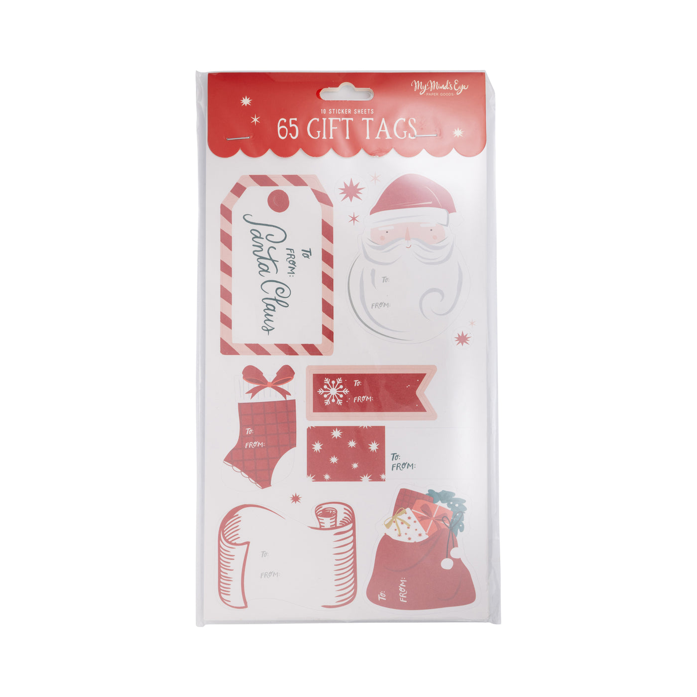 PLST16 - Santa Sticker Tag Set