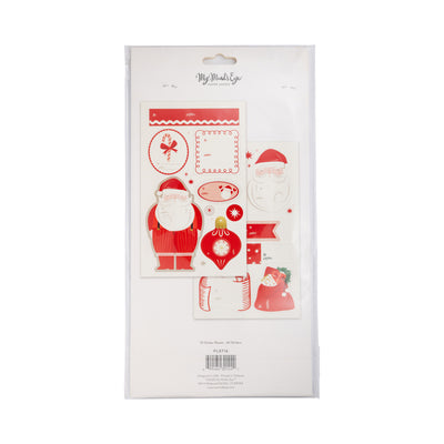 PLST16 - Santa Sticker Tag Set