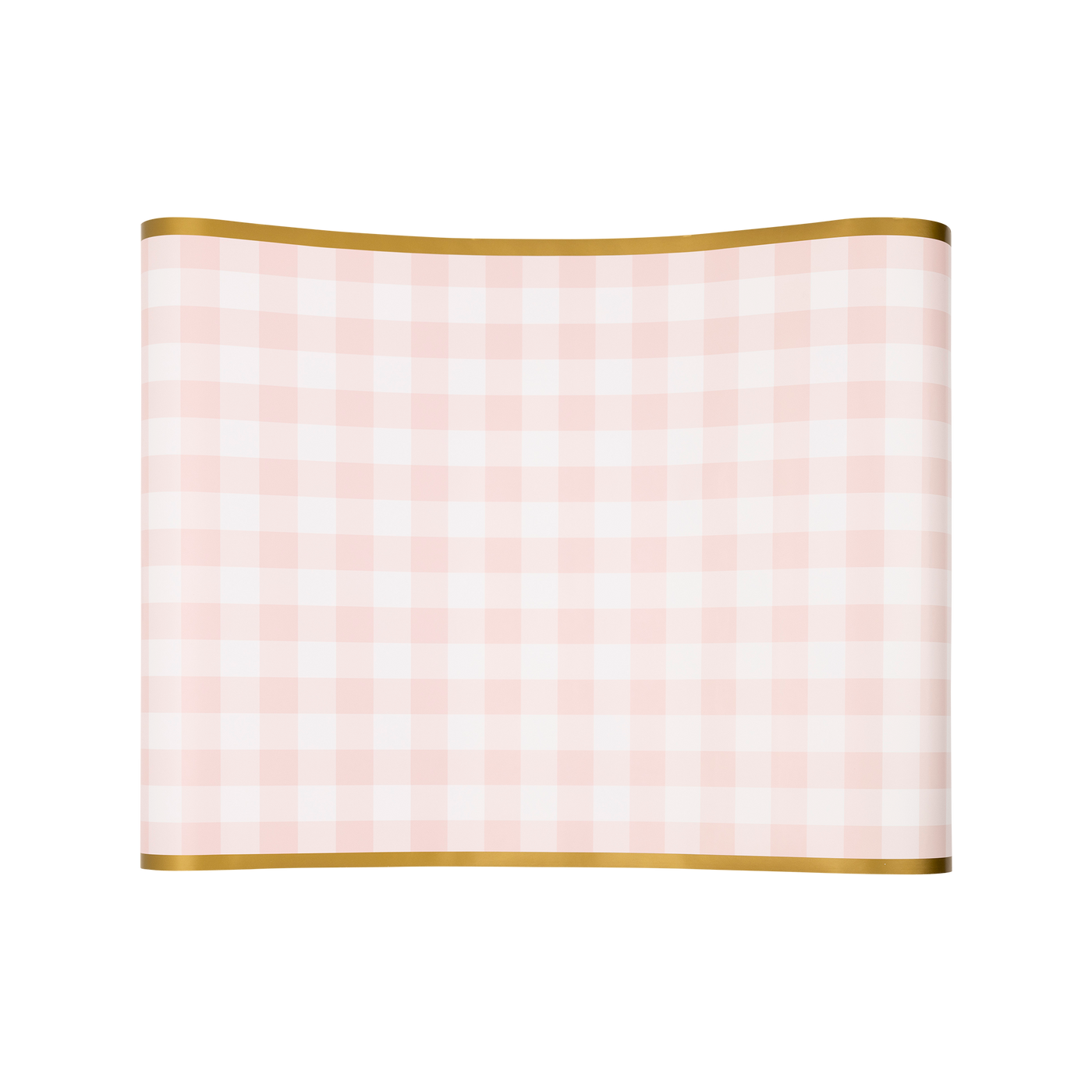 PLTBR178 - Pink Gingham Paper Table Runner