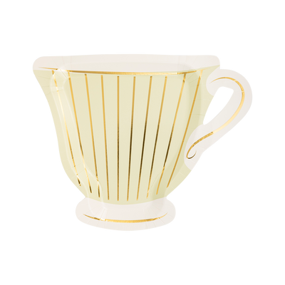 PLTEA41 - Tea Party Cup Shaped Paper Plate Set - 3 colors