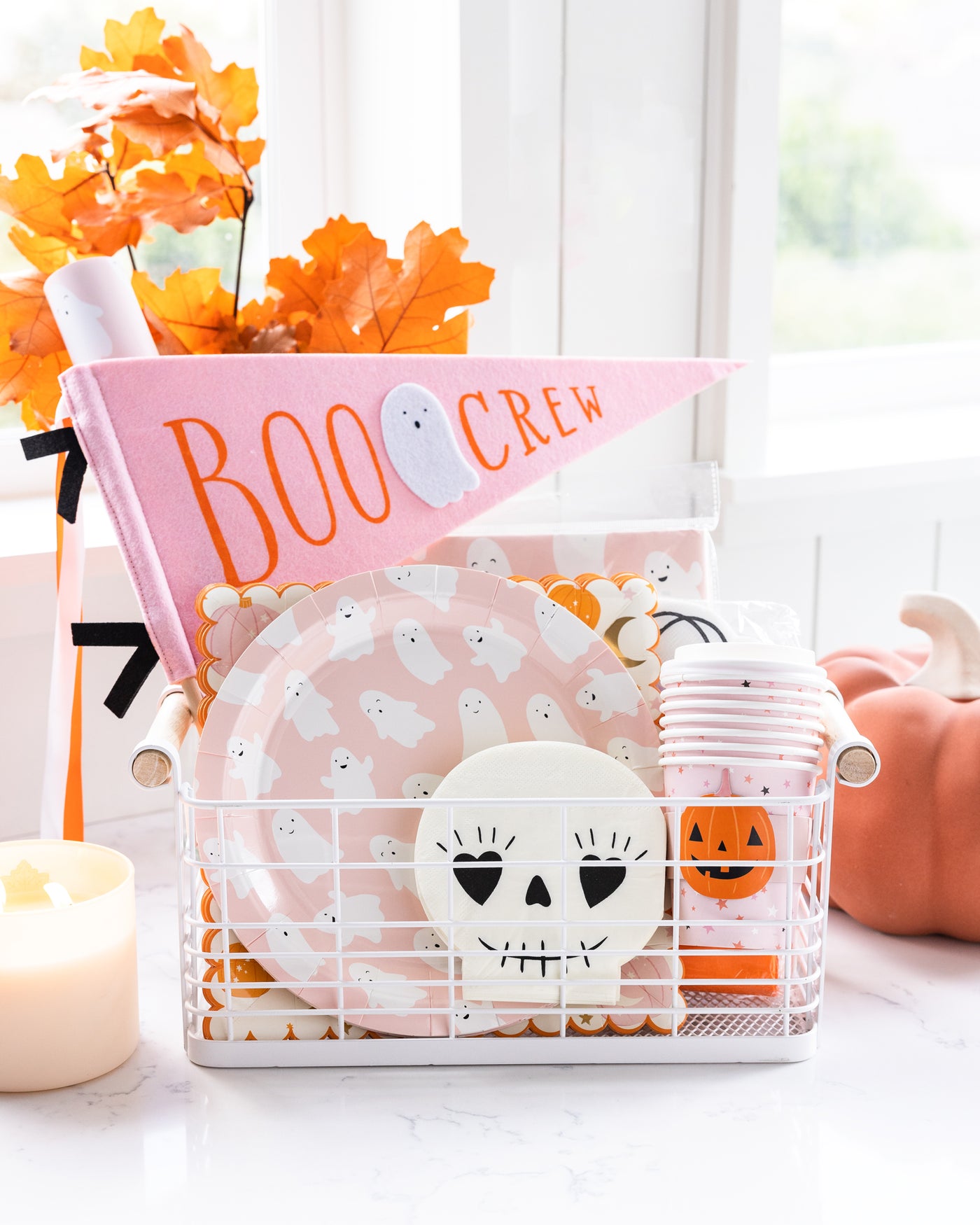 PLTG217 -  Pink Pumpkin Stars Cozy To Go Cups