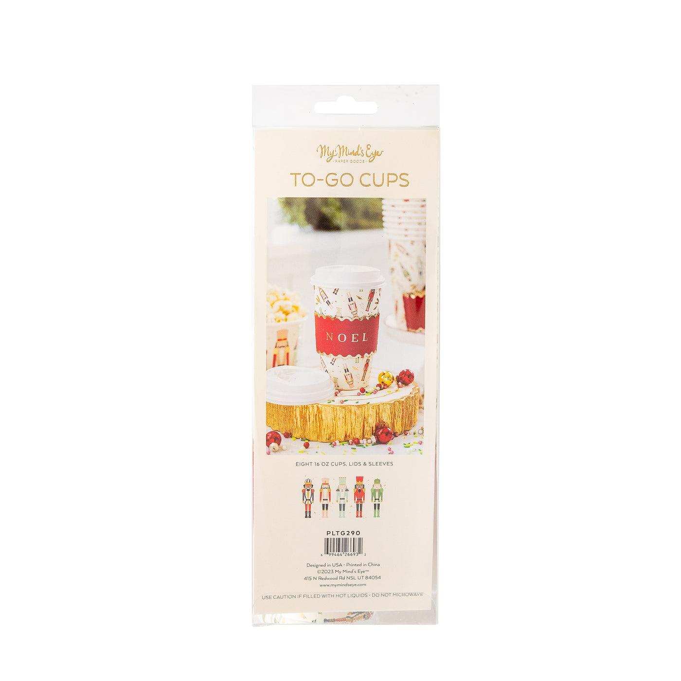PLTG290 - Nutcrackers To-Go Cups 8 ct