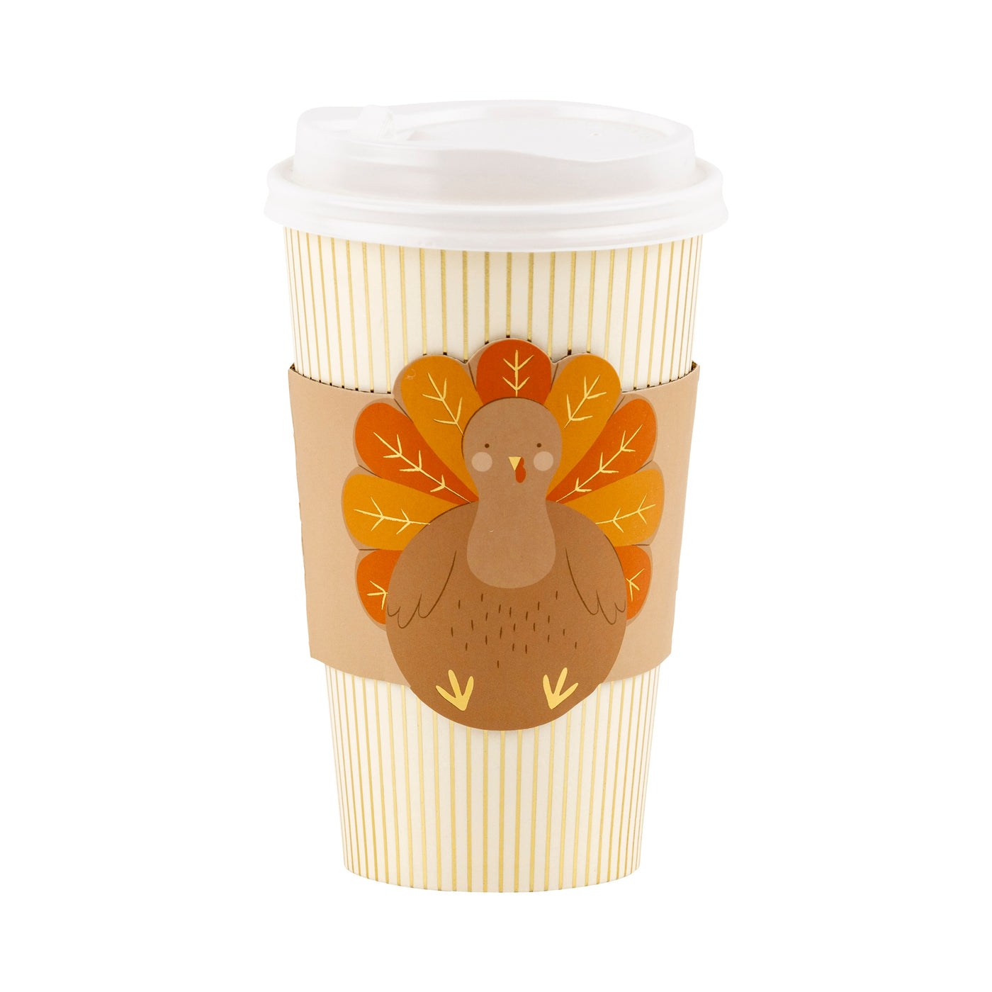 PLTG417 - Gold Stripe Turkey To Go Cup