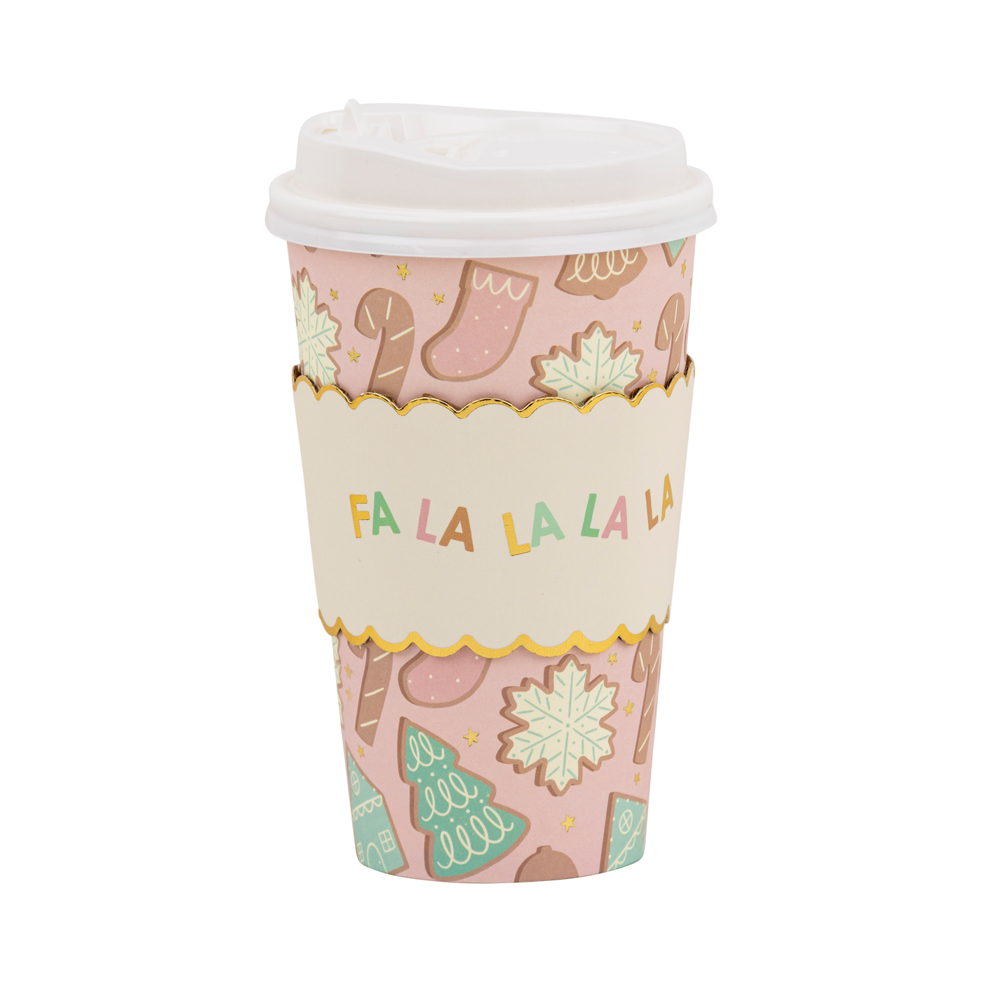 PLTG458 - Gold Foil Christmas Treats To Go Cup