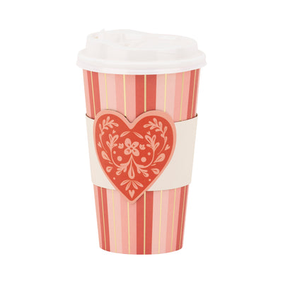 PLTG523 - Floral Heart To Go Cups