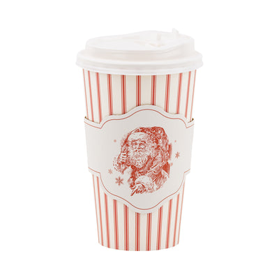 PLTG641 - Vintage Santa Stripe To Go Cups