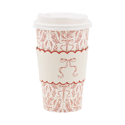 PLTG642J - Christmas Red Bow To Go Cups