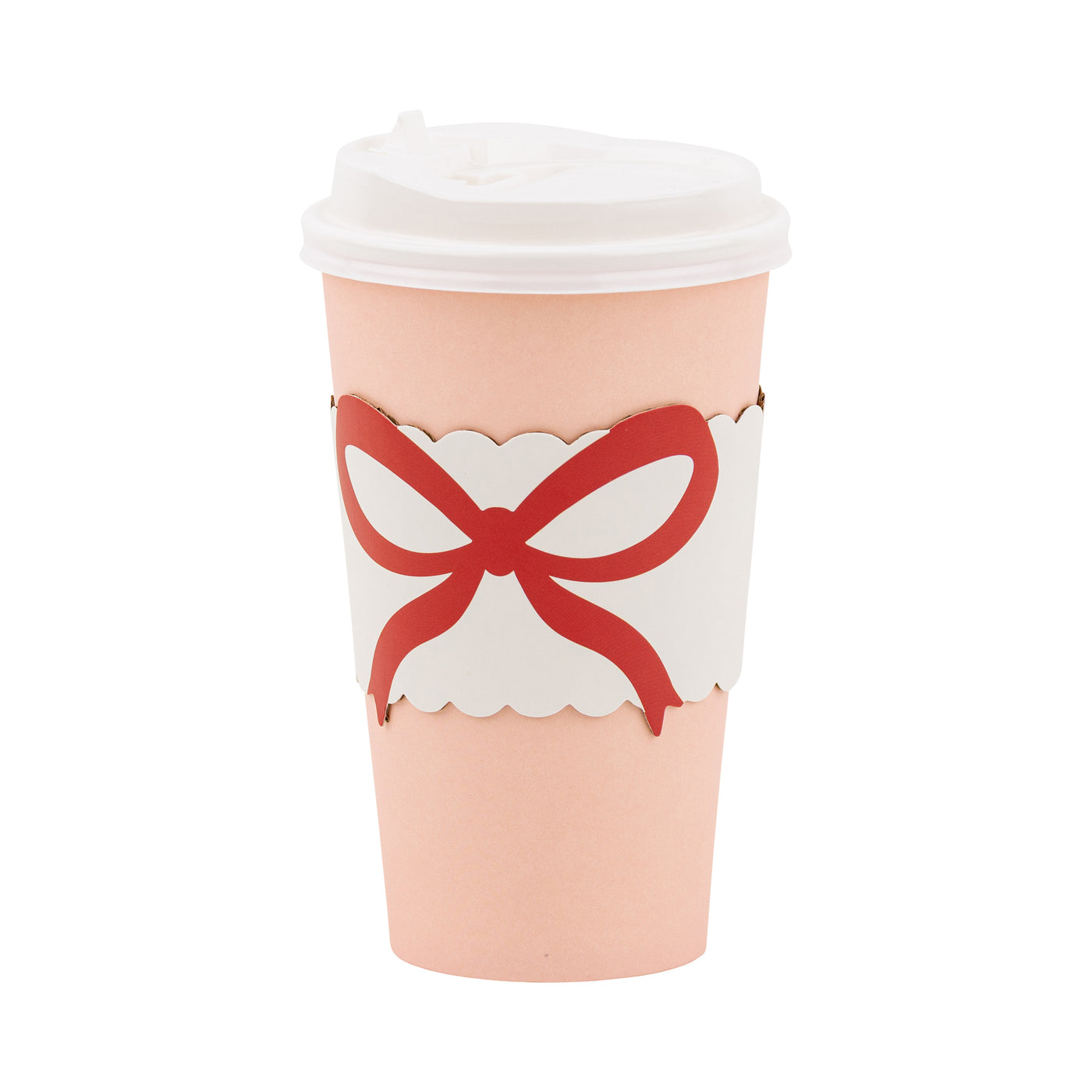 PLTG644J - Red Bow on Pink To Go Cups