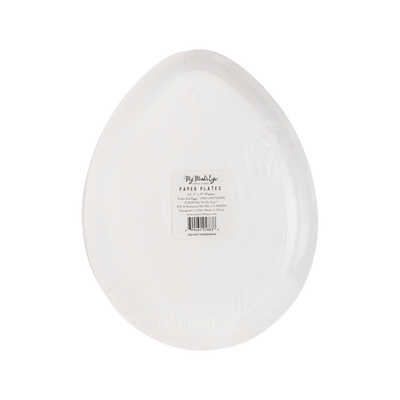 PLTS359E - Polka Dot Egg Shaped Paper Plate Set