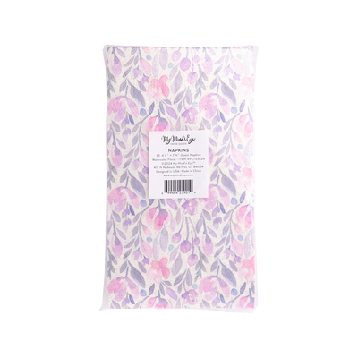 PLTS362R - Watercolor Floral Paper Dinner Napkin