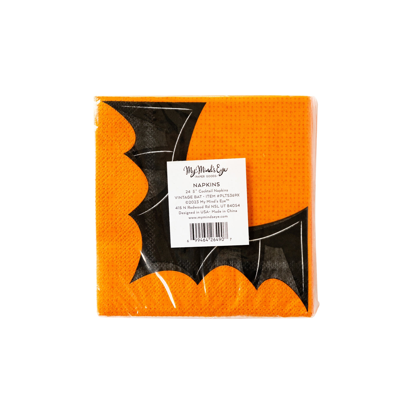 PLTS369X-MME -  Vintage Bat Paper Cocktail Napkin