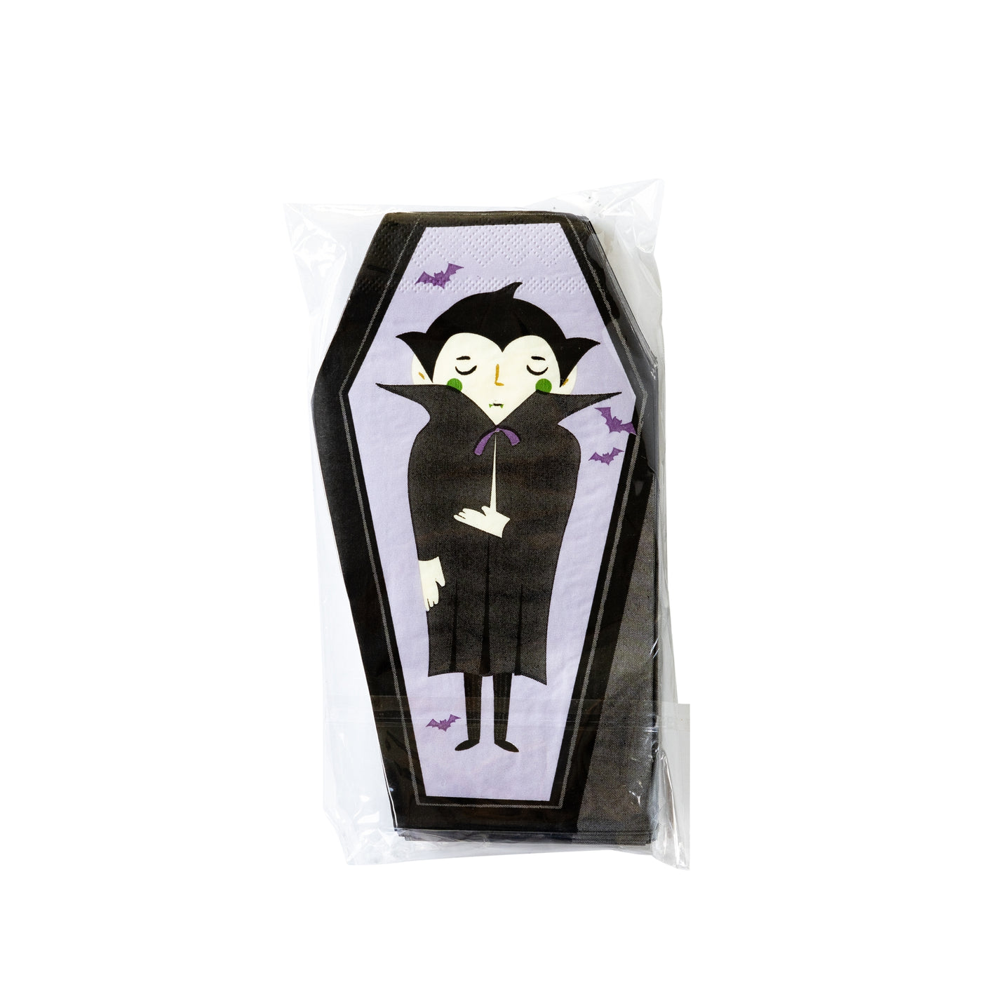 PLTS373A-MME -  Dracula Shaped Paper Dinner Napkin