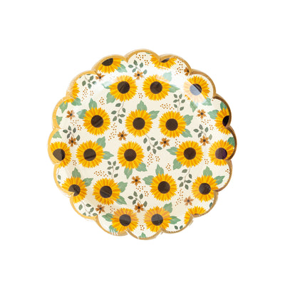 PLTS378J - Sunflowers Paper Plates
