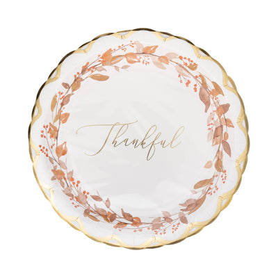 PLTS378N - Thankful Wreath Plate