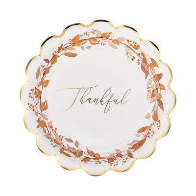 PLTS378N - Thankful Wreath Plate