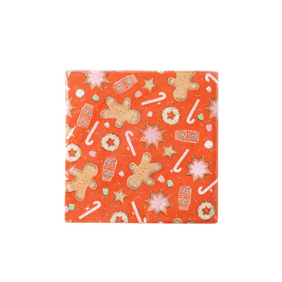 PLTS383U - Red Sprinkle Cookies Paper Luncheon Napkin